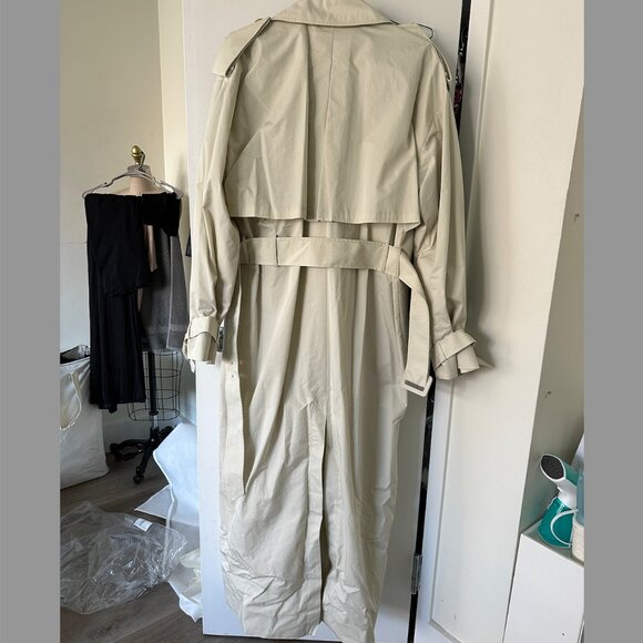 Helsa Studio Ivory Trench Coat Size S (New, never worn) - Picture 2 of 4